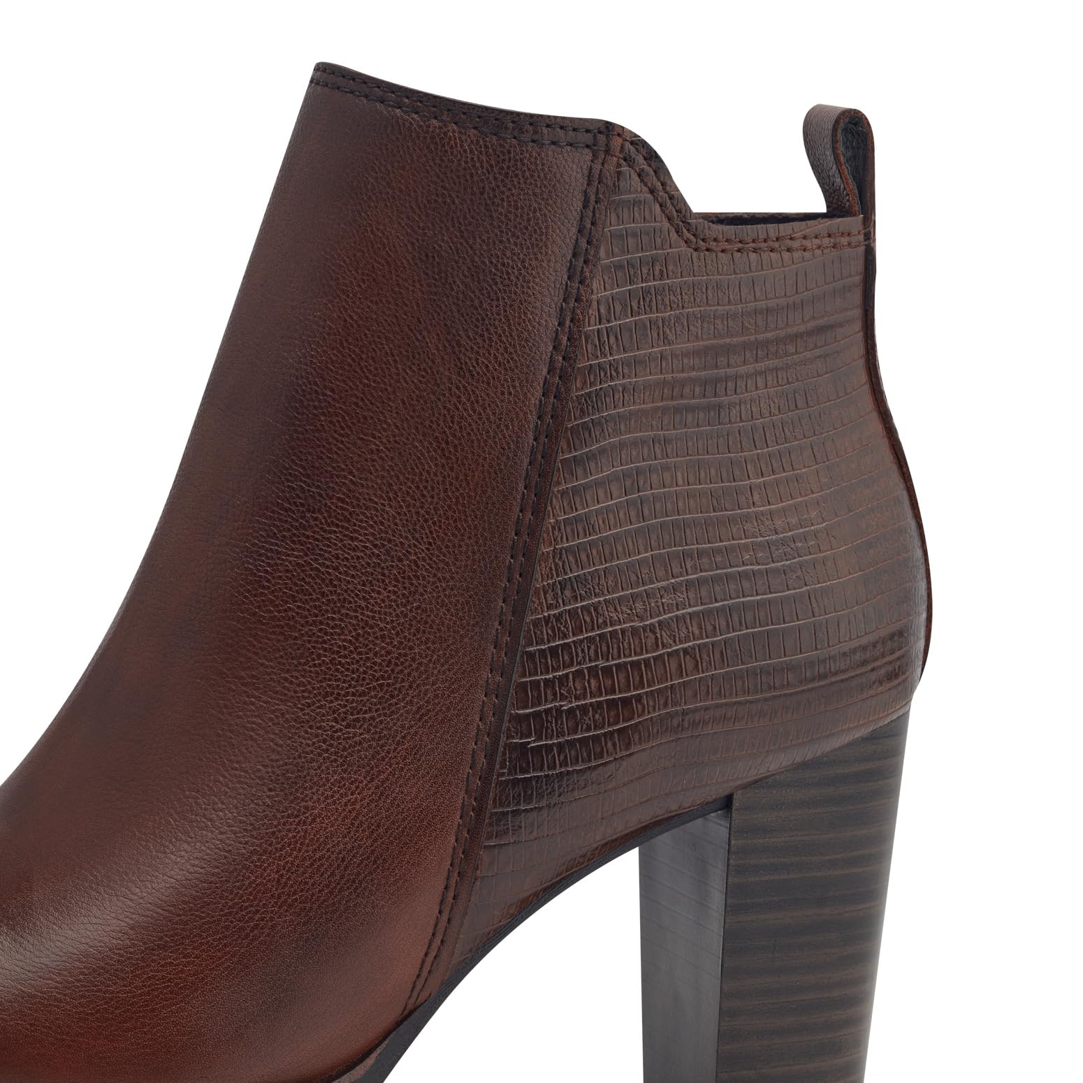 MARCO TOZZI Damen Stiefeletten mit Absatz mit Lederanteil Elegant