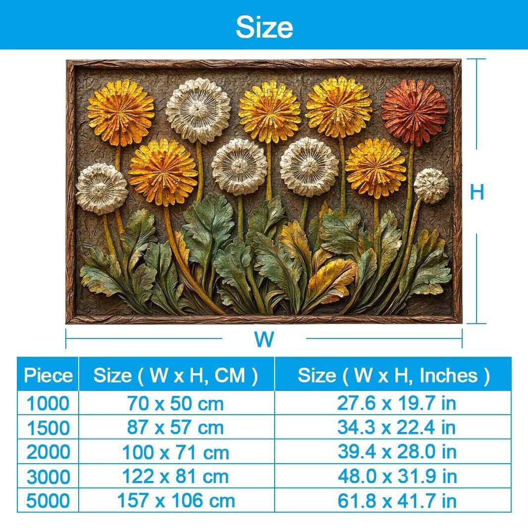 Puzzle Flor, Puzzle 3000 Piezas para Adultos, Regalo Mujer/Hombre -2575