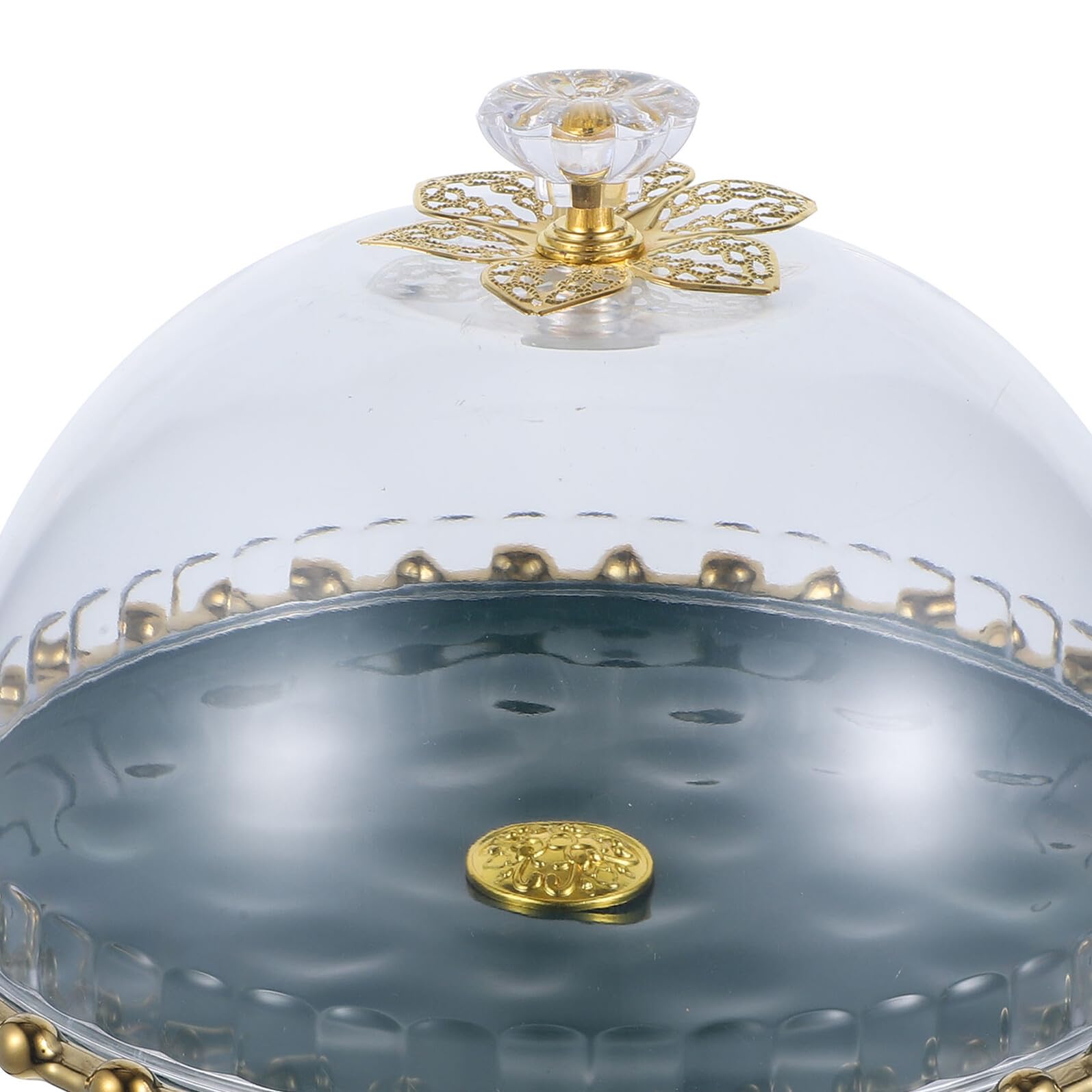 Plateau à Gâteau en Céramique Blanc 1 Set, Présentoir Élégant