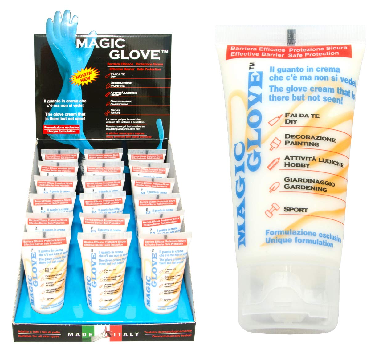 Magic Glove Protezione Igiene Mani 3 Pezzi Pellicola Trasparente Made in Italy
