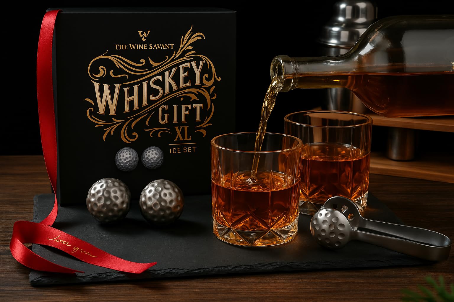 Amazon | The Wine Savant ゴルフボール型 ステンレススチール