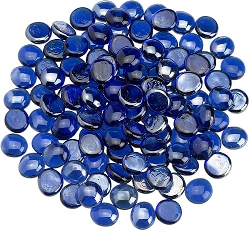 American Fireglass, vidrio para hogar con vidrio para hoguera y vidrio para estufa, Azul Royal