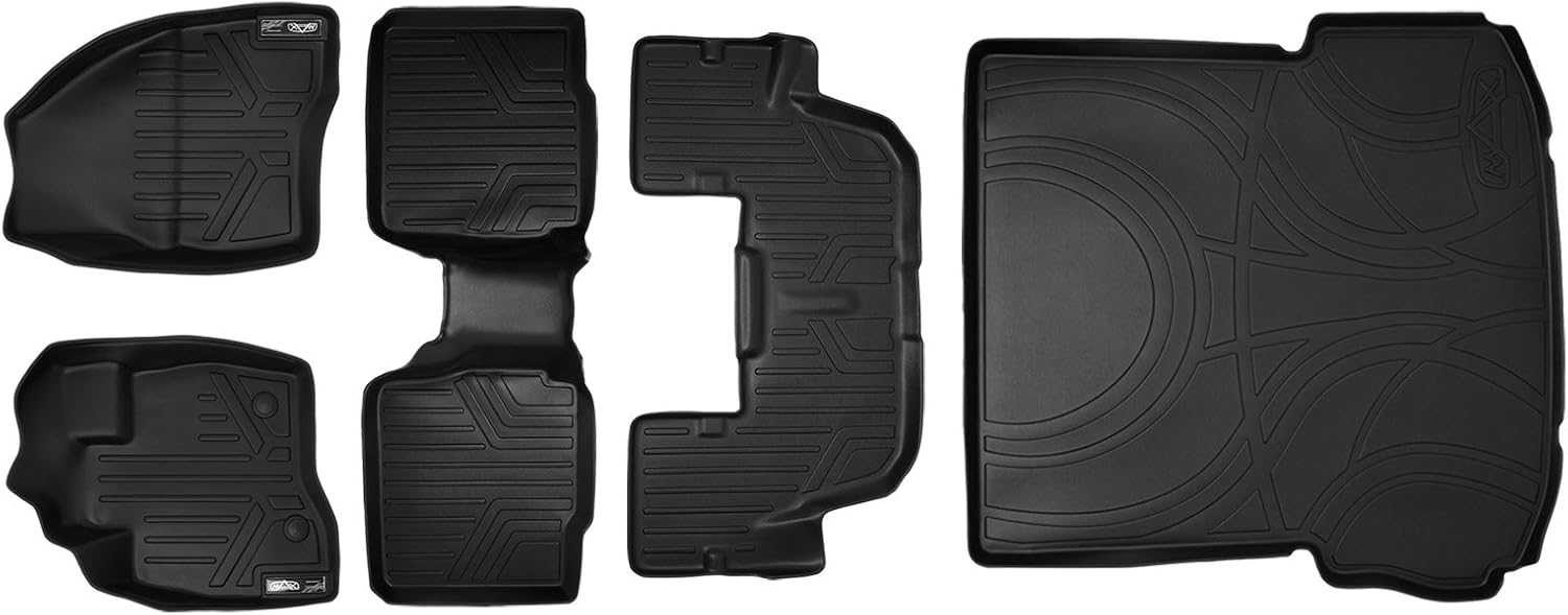 SMARTLINER Floor Mats 3 Rows and Cargo Liner Behind 2nd Row