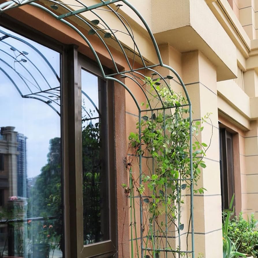 アイアン製アーチ型装飾アンティーク週末限定価格‼️ Amazon.com : JKGHK Metal Garden Arches,Fashion Retro Garden