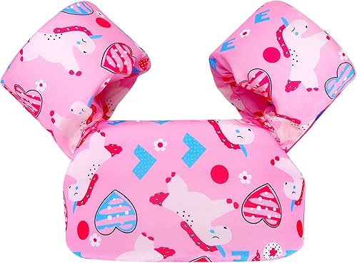 Vista 10 de Biange - Chaleco de natación para niños pequeños, flotadores de piscina para niños de 20-30-50+ libras, puente de natación para charco/playa, niños