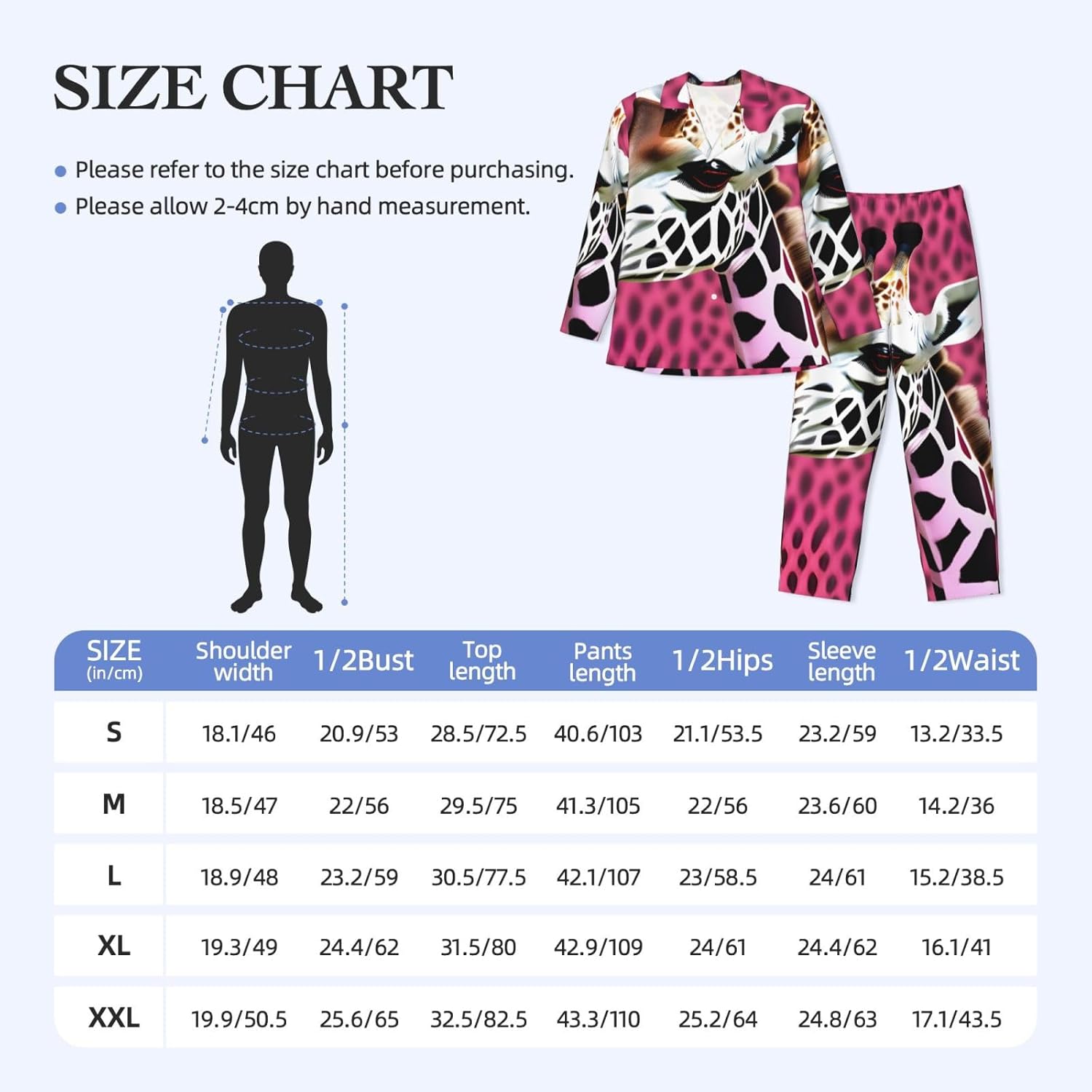 Pink Giraffe Texture Print Luxurious Mens Pajamas Set,Breathable Pajamas Set,Perfect For Lounging Bed,Sofa