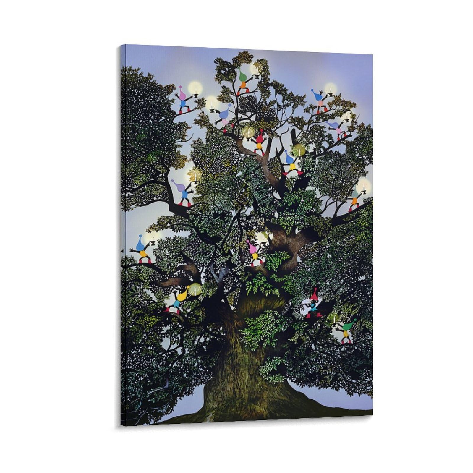 Amazon.co.jp: 藤城清治 大クス癒しの祈り 絵画 ポスター 工芸品の装飾