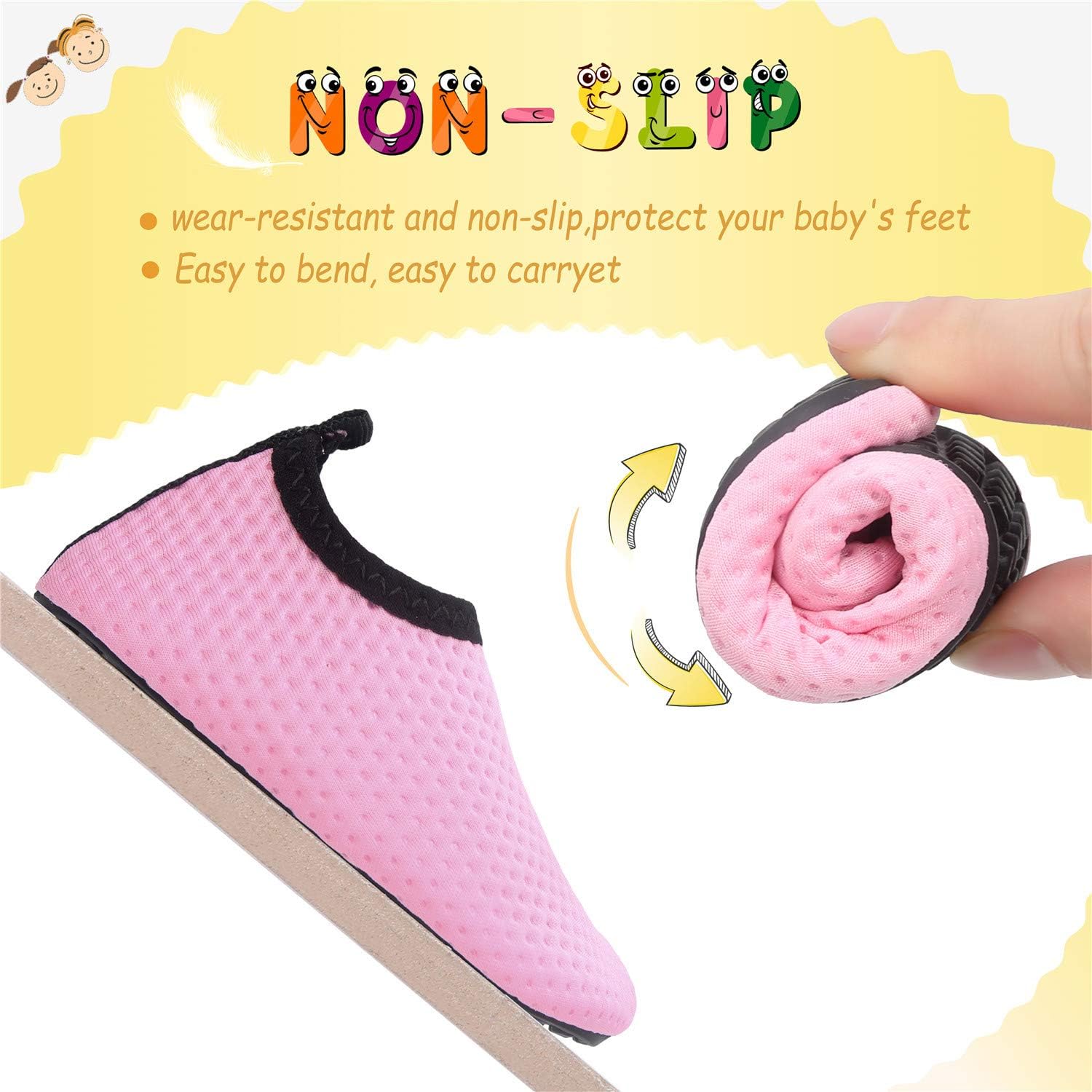 storeofbaby Baby Boys Girls Water Shoes Infant Barefoot Quick Dry Aqua Socks for Swim Beach Pool - Image 7