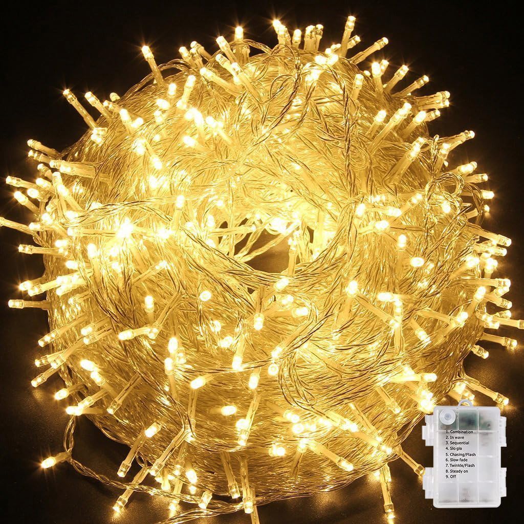 YUANYUYING Christmas Fairy Lights,6M 40LED Christmas Lights Indoor Fairy Lights Indoor Outdoor Rope Fairy String Lights Battery (Warm White)