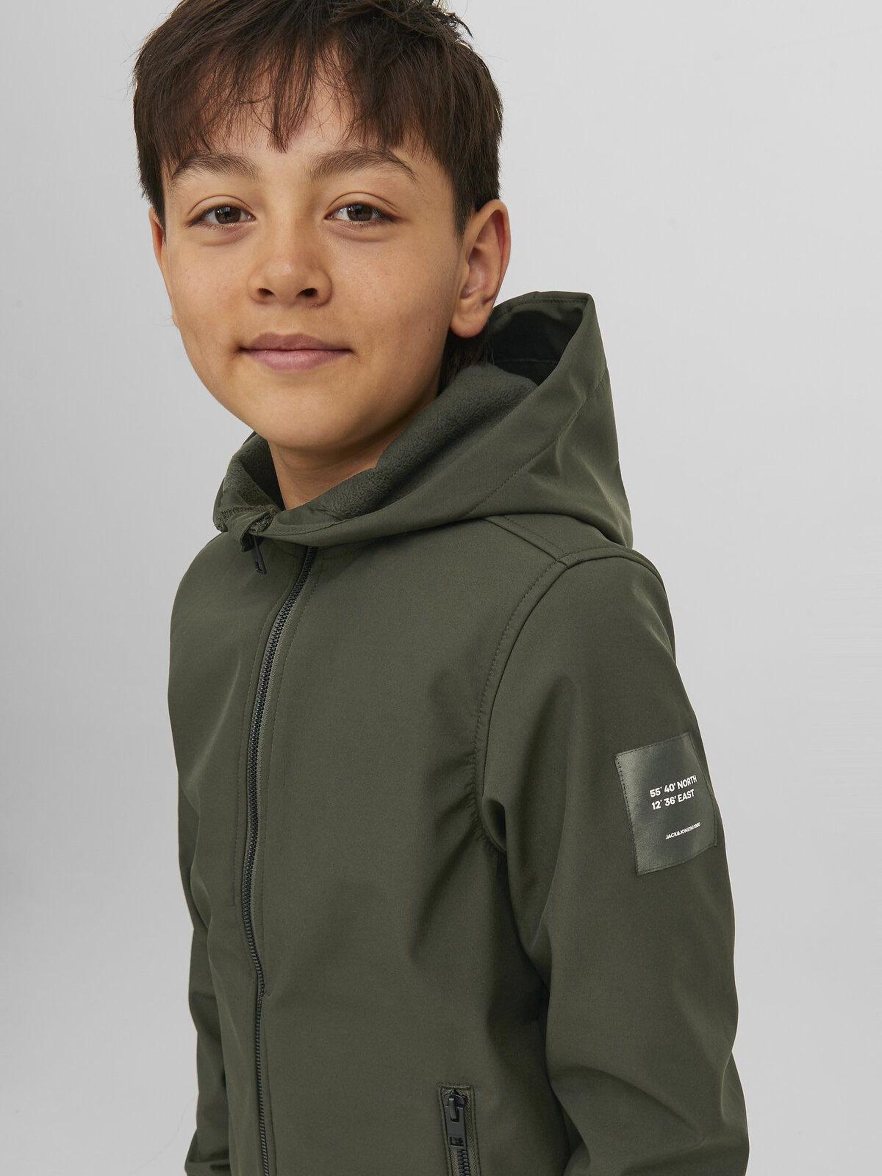 JACK & JONES Jjebasic Softshell Hood Sn Jnr Veste Garçon