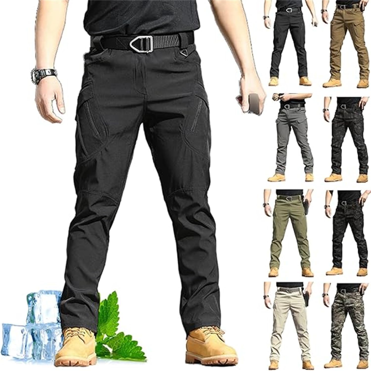 BROKIG Pantaloncini da palestra leggeri da uomo, ad asciugatura rapida, per sport, allenamento, fitness, corsa, con tasca con cerniera, Marina Militare, XXL