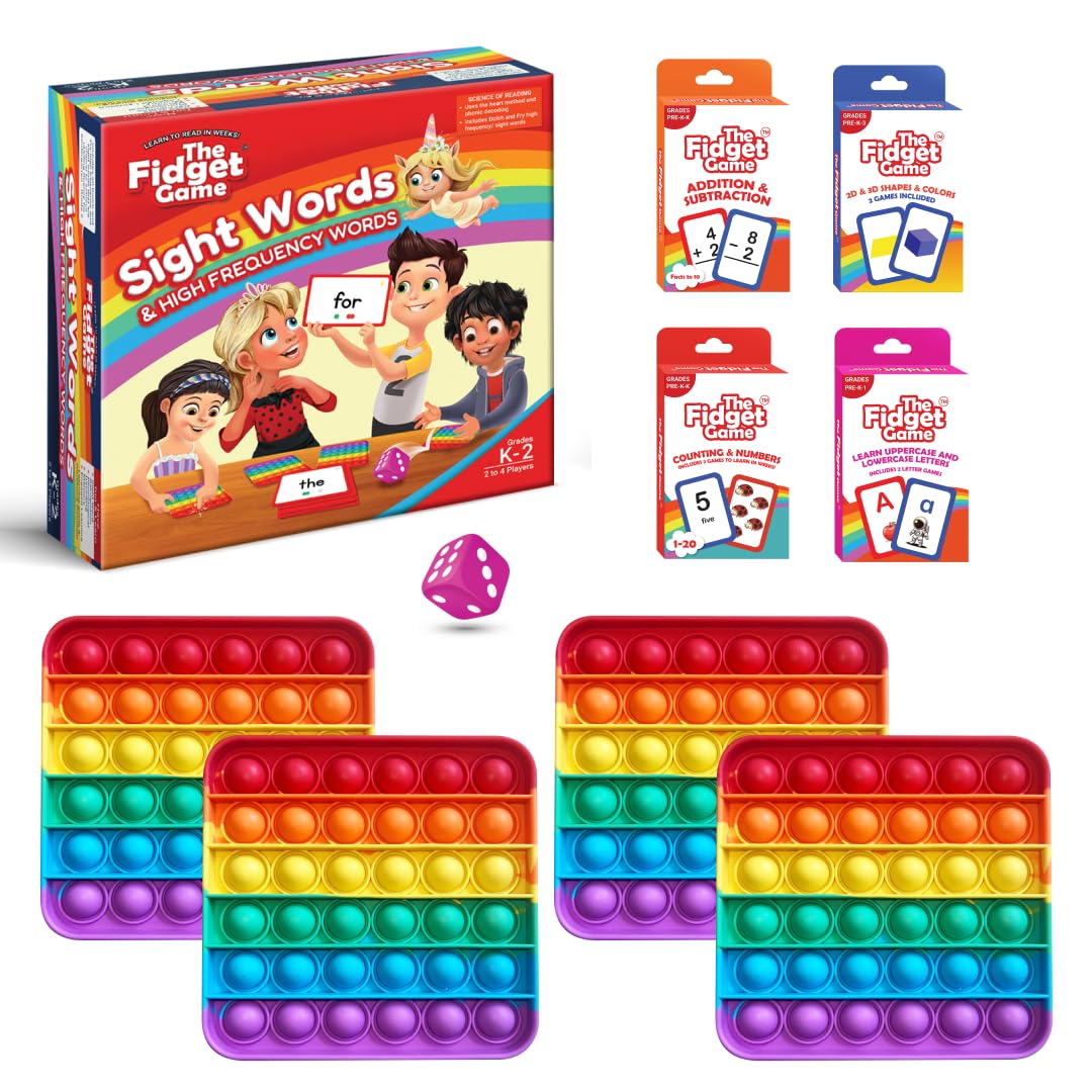 The Fidget Game Sight Words Game, Reading Flashcards and Pop Fidget Toys — Amazon image 9