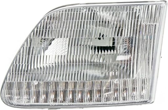 JLEJIANI Headlight Set Left Right Lens for Ford Expedition 1997-2002