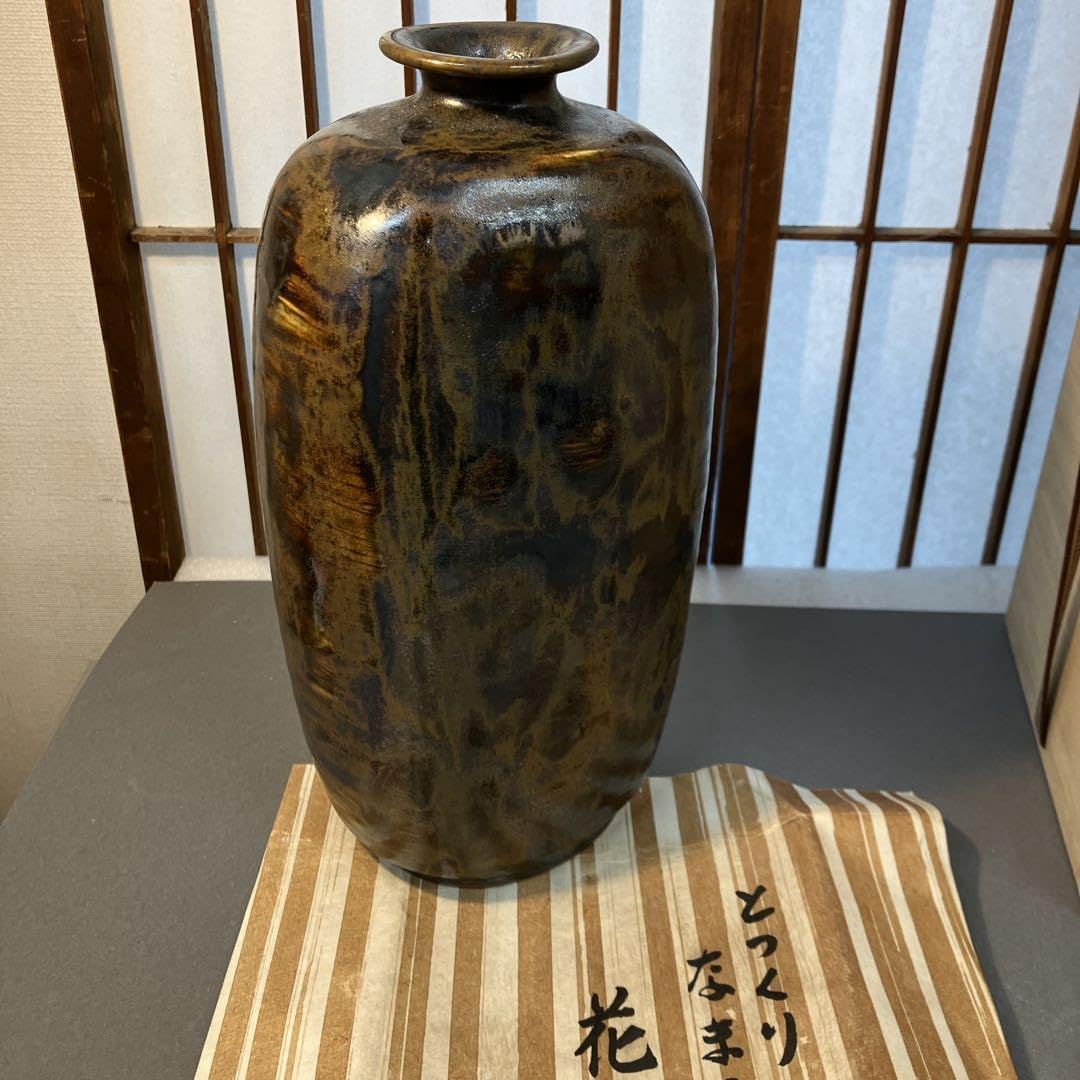 Amazon.co.jp: 華道道具 花入 とっくり なまこ釉 花入 S82NH Amazon.co.jp: 華道道具 花入 とっくり なまこ釉 花入 S82NH