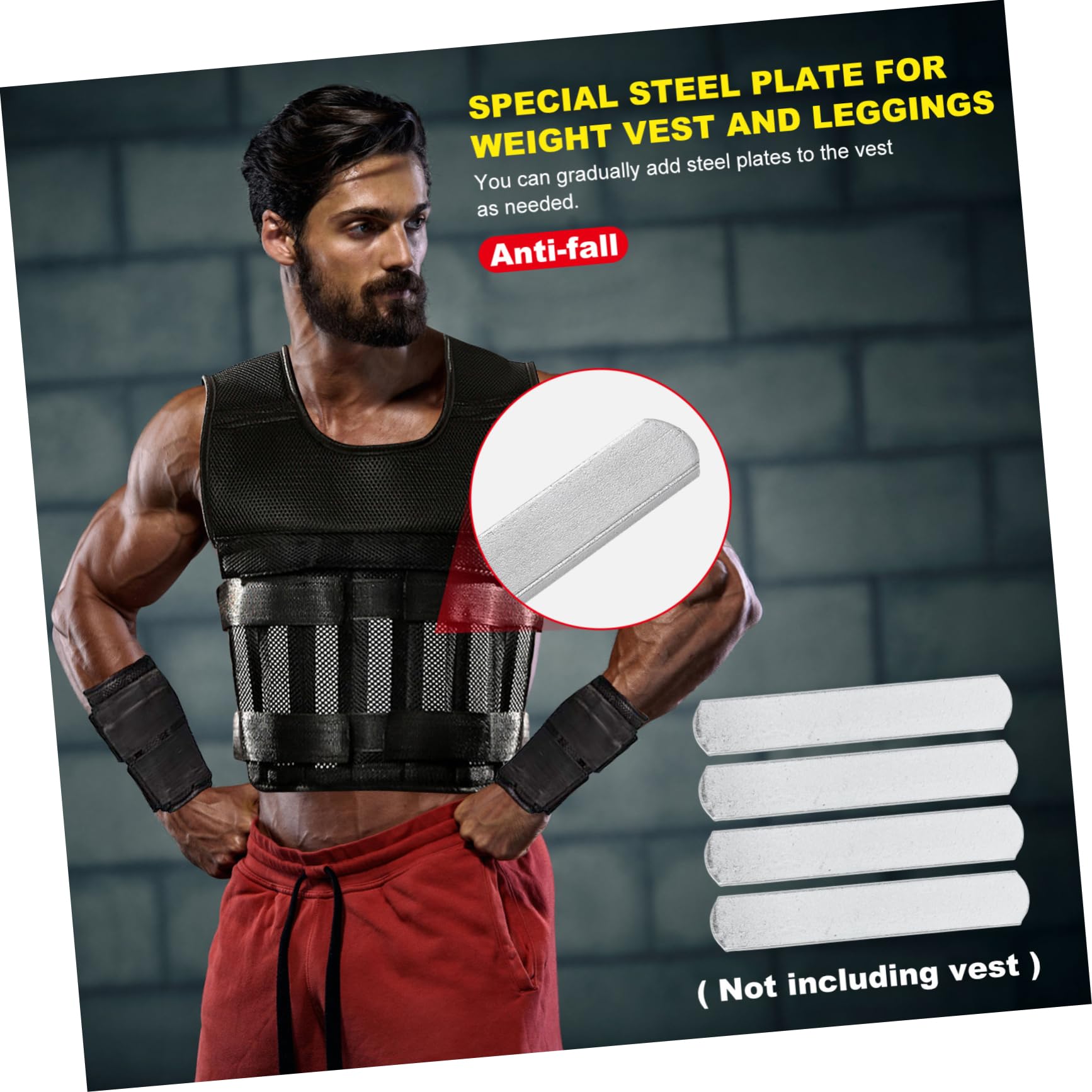 Fitness Gewichtsbelastende Geräte 10 Stück Edelstahl Silber