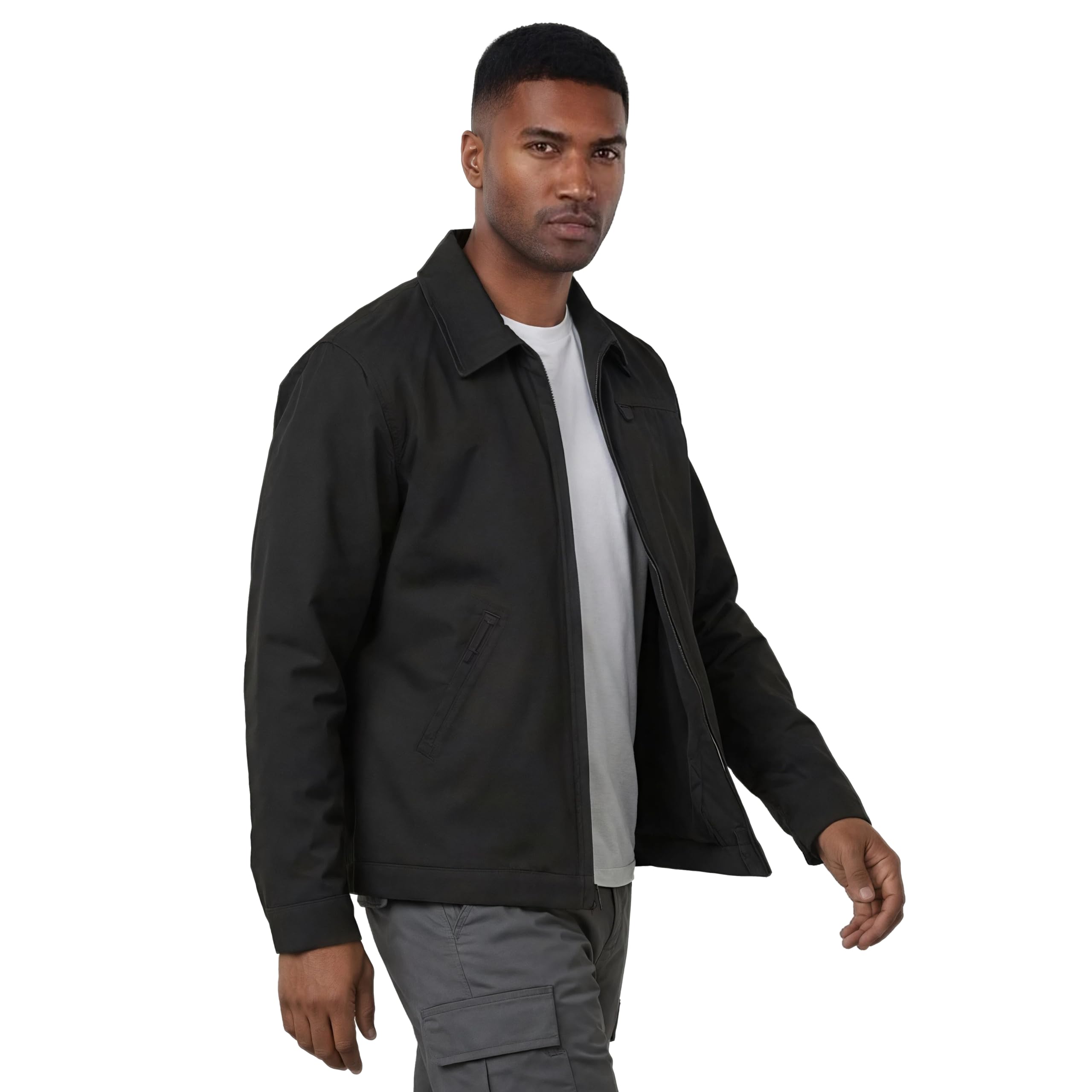 Herren Arbeitsjacke 100% Baumwolle - Multi-Taschen, Komfortable Passform,Robust & Vielseitig – Ideal für Bau & Outdoor-Arbeiten