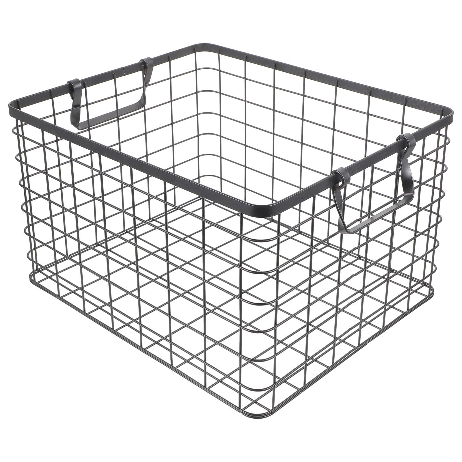 KICHOUSE Metall Brennholz Organizer mit Klappbarem Griff Mittlere Größe 34 X 28 X 20cm für Holzfäller und Camping im Freien