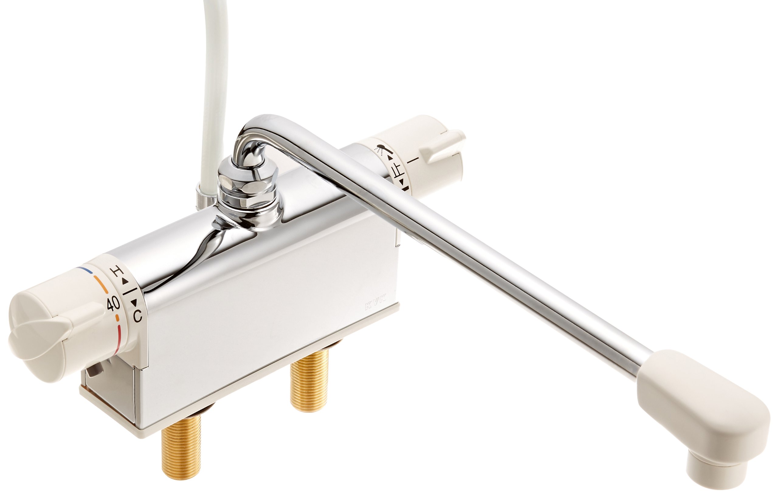 Amazon | KVK デッキ形サーモスタット式シャワー混合水栓 KF771NR3