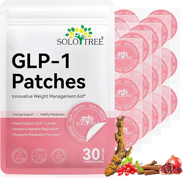 Mariayu GLP-1 Patches, Helps Curb Cravings, with L Glutamine, Berberine, Moisturizing, for All Skin, 30 Patches