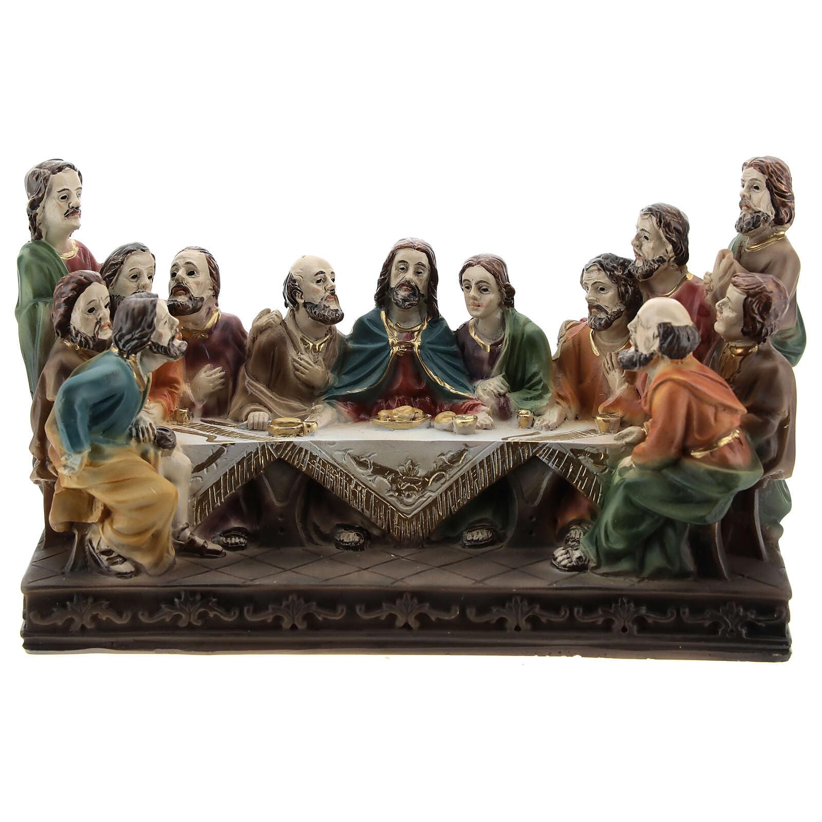 Holyart Statue in resina e PVC: Ultima Cena composizione resina 10x15x5 cm
