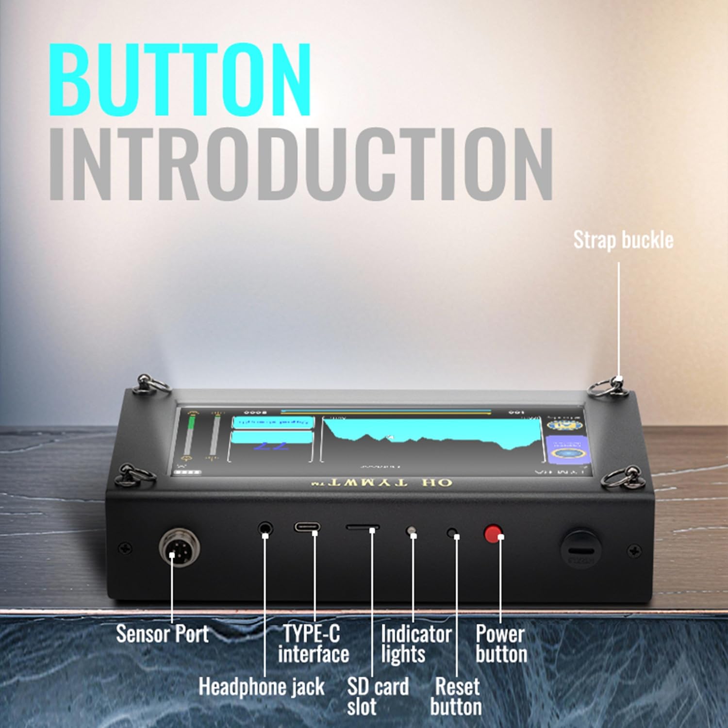 Detector Profesional de Fugas de Agua TYM-6A - Detección por IA, Doble Pantalla, Frecuencia Ajustable para Tuberías