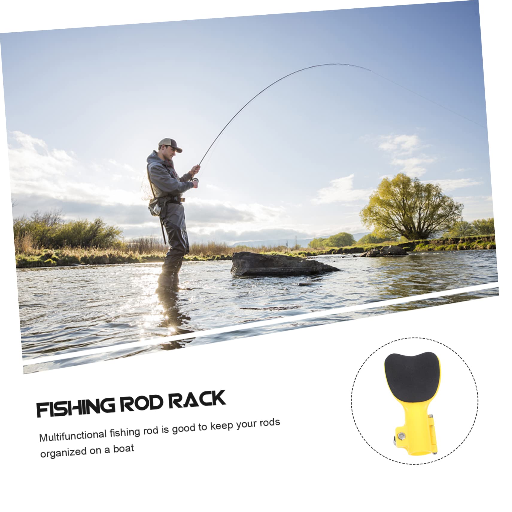 BESPORTBLE 4piezas Soporte De Cañas De Pescar Profesional Diseño Ligero y Resistente Organizador De Espacio Para Almacenamiento De Cañas Accesorio De Pesca Duradero y Soporte