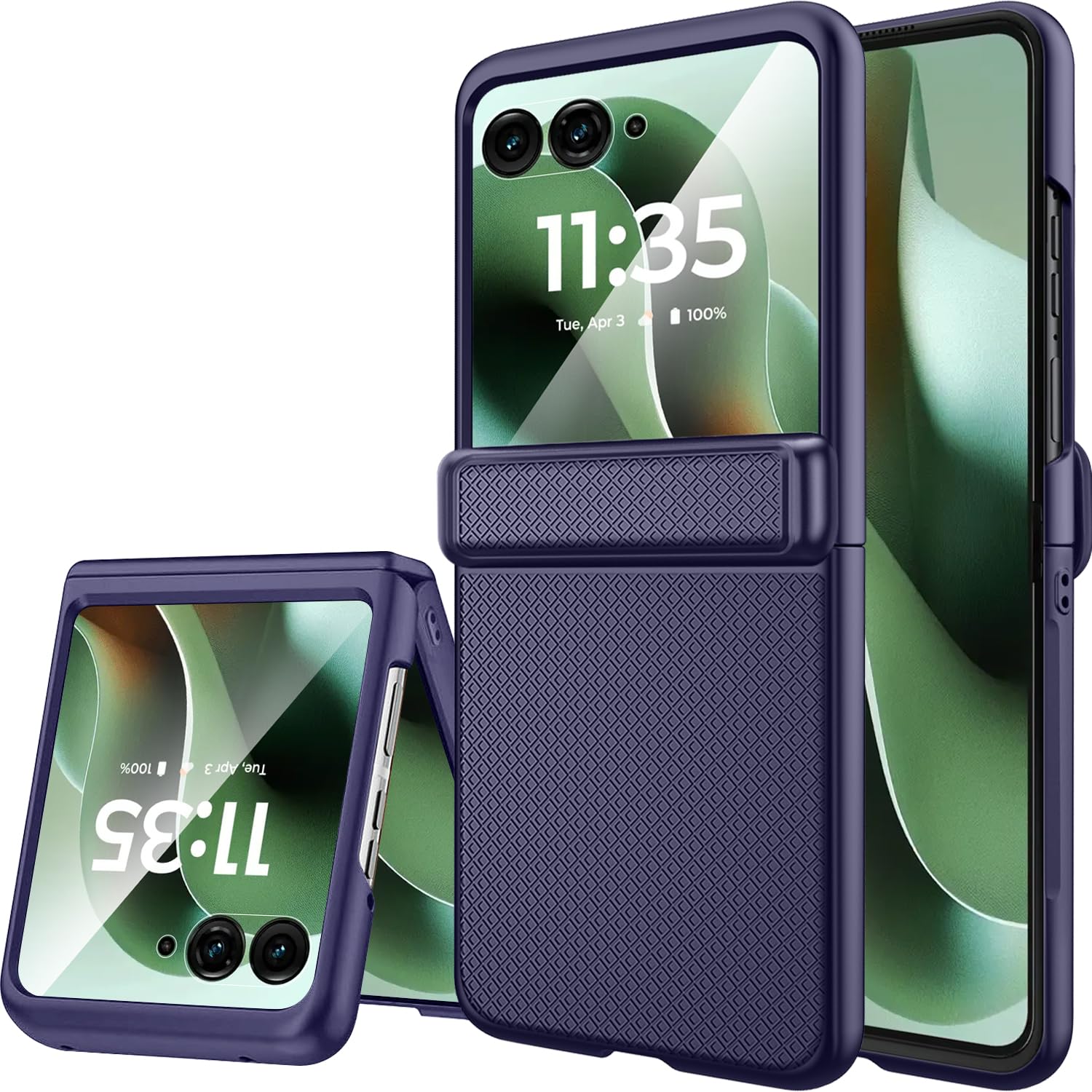 Custodia In PC Per Motorola Moto Razr 60 Ultra – Antigraffio, Antiurto, Con Pellicola Per Schermo Posteriore, Nero