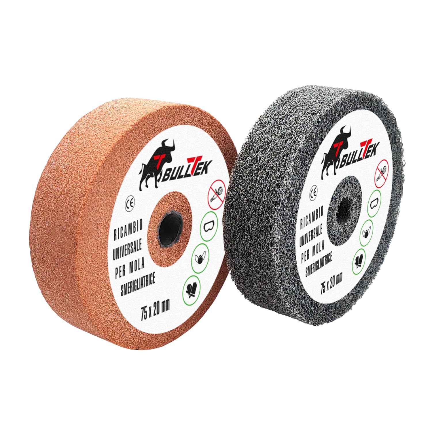 SPAZZOLA RUOTA PER LUCIDARE LUCIDATURA 75mm RICAMBIO PER MINI Mola Da Banco