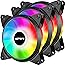 upHere 3-PIN 120mm Couleur/Rainbow LED Ventilateurs de Boitier PC Silencieux Pack Triple (T3CF3-3)