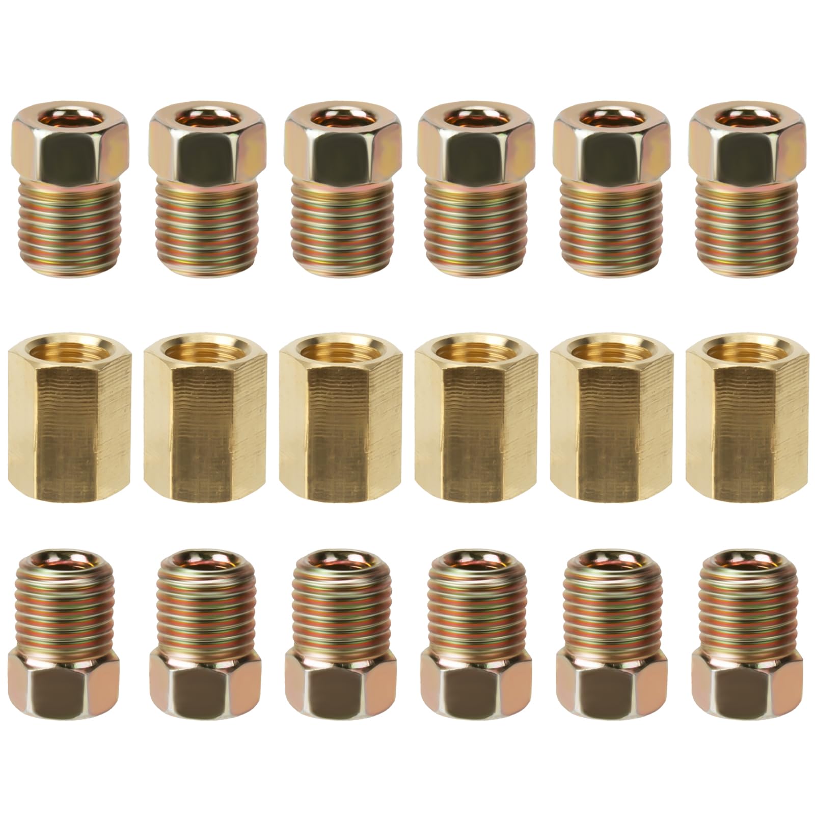ecocstm 18-Piece Brake Line Pressure Fittings