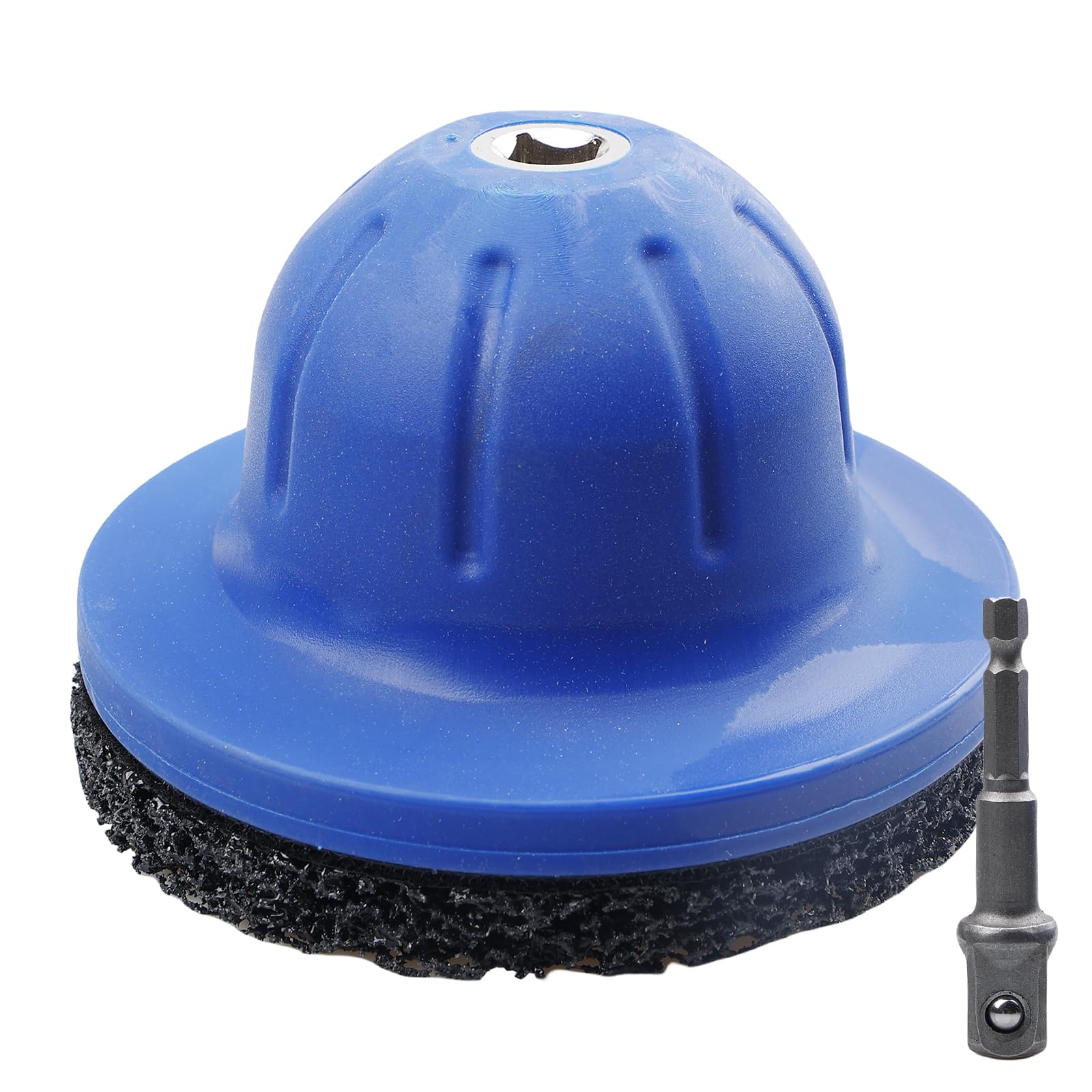 Brosse de moyeu de roue 150 mm : diamètre intérieur 90 mm brosse à godet pour le nettoyage, ponceuse de moyeu de roue en plastique avec clé de 1/2 pouce pour le changement de pneus et le