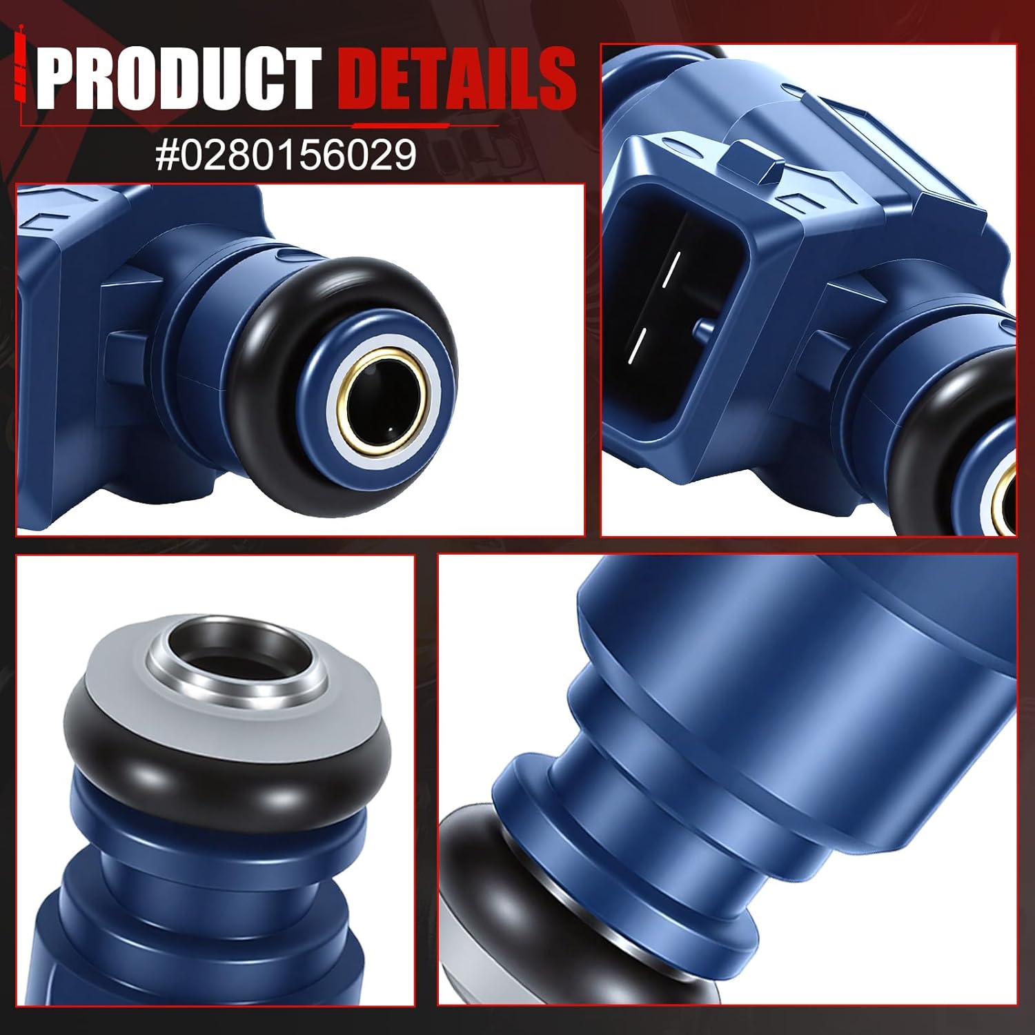 Fuel Injectors Set of 6 Compatible with Ford 2001-2003 Ranger Explorer Sport Trac Explorer Sport Fuel Injector Replacement for Mercury Mountaineer 4.0L Replace 0280156029