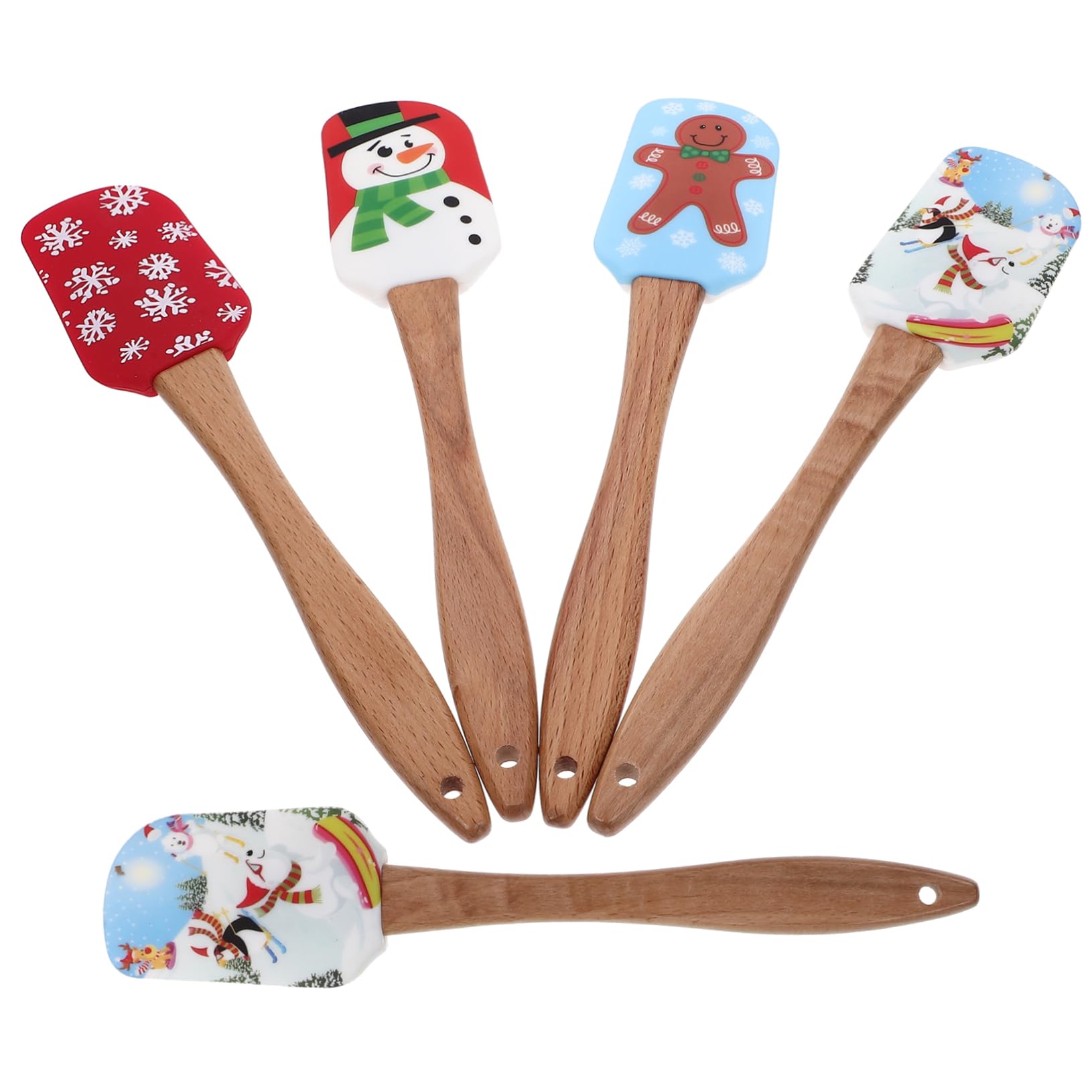 Cabilock 25 Piezas Espátula De Silicona Para Crema kitchen gadgets panelas cozinha espátula para hornear herramientas ergonómicas para hornear suministros para hornear raspador de cocina