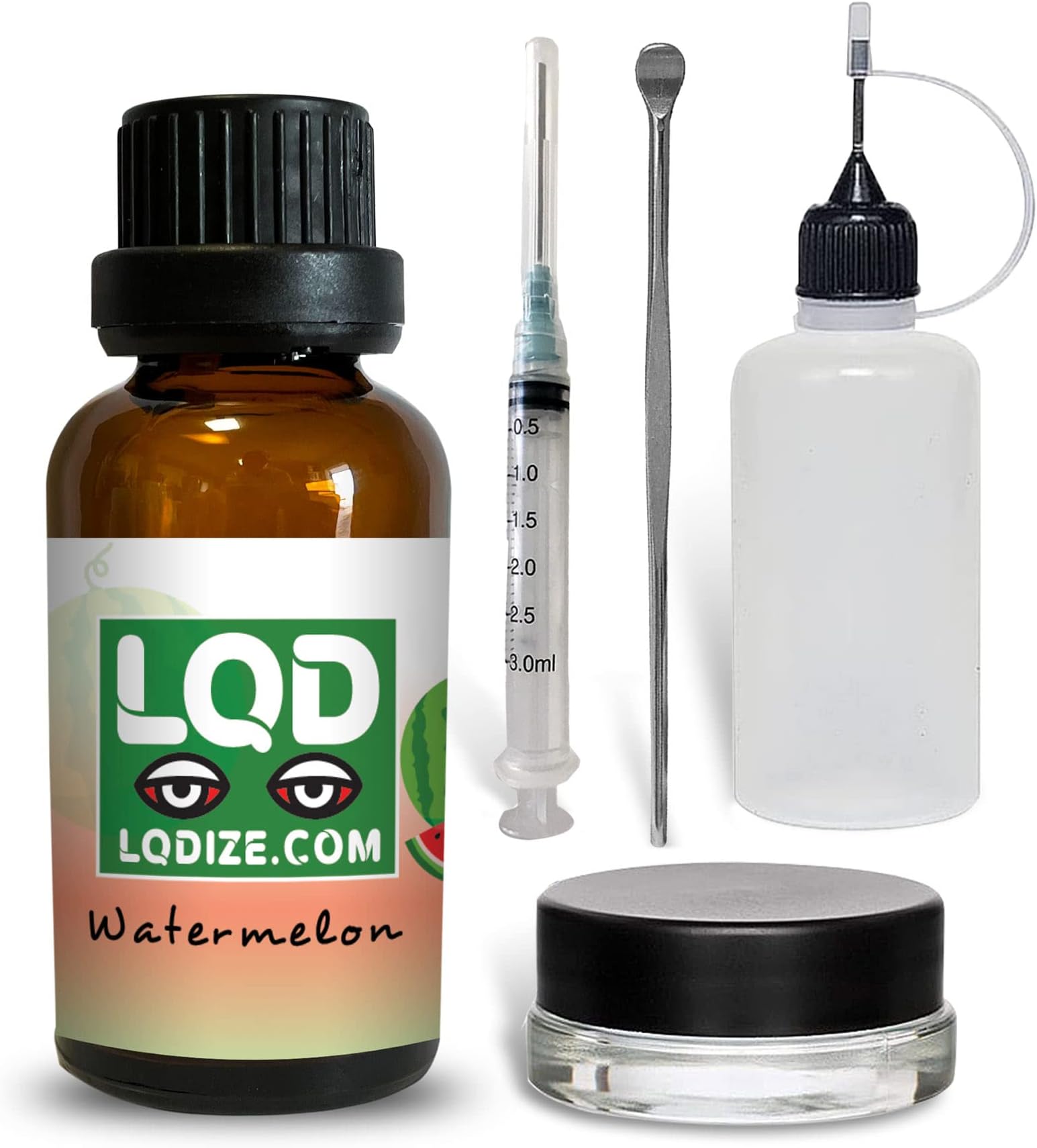 LQDZIE Watermelon Liquidizer Kit – Wax Liquidizer Kit - Liquidize Shatter Wax Concentrates (30ml Liquidizer)