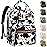 Tenot Large Capacity Baby Diaper Bag Backpack with Insulated Pockets, Waterproof, Stylish Cow Print Design, Suitable for Boys and Girls
