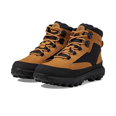 Timberland Kids Converge Leather/Fabric Mid (Big Kid) Boys Shoes Wheat/Black Nubuck