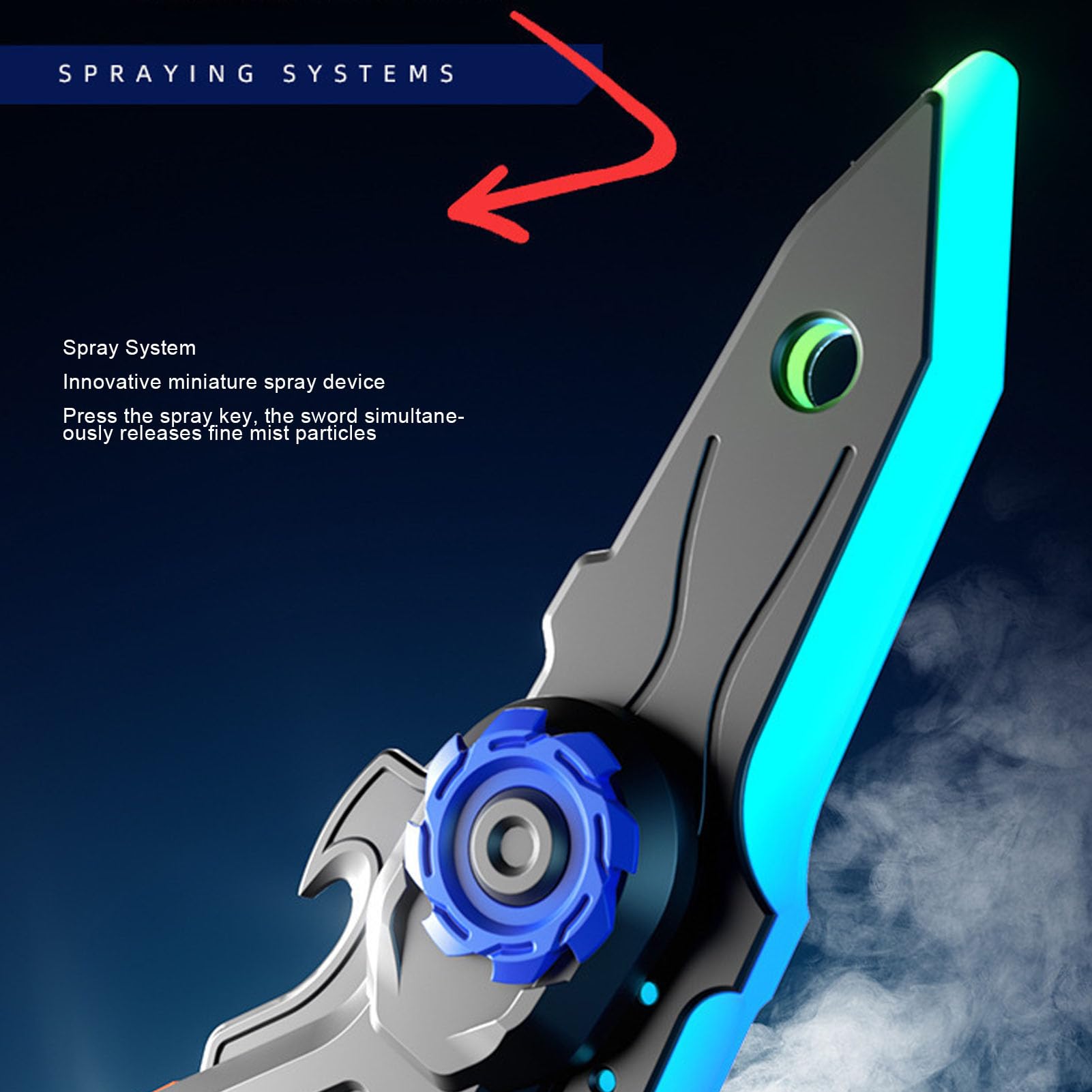 Naroote Juguete de Hacha Brillante LED, Espada de Luz de Sonido, Juguete de Espada de Hacha de Doble Forma con Retroalimentación de Vibración, Efectos LED Coloridos para Juego Inmersivo