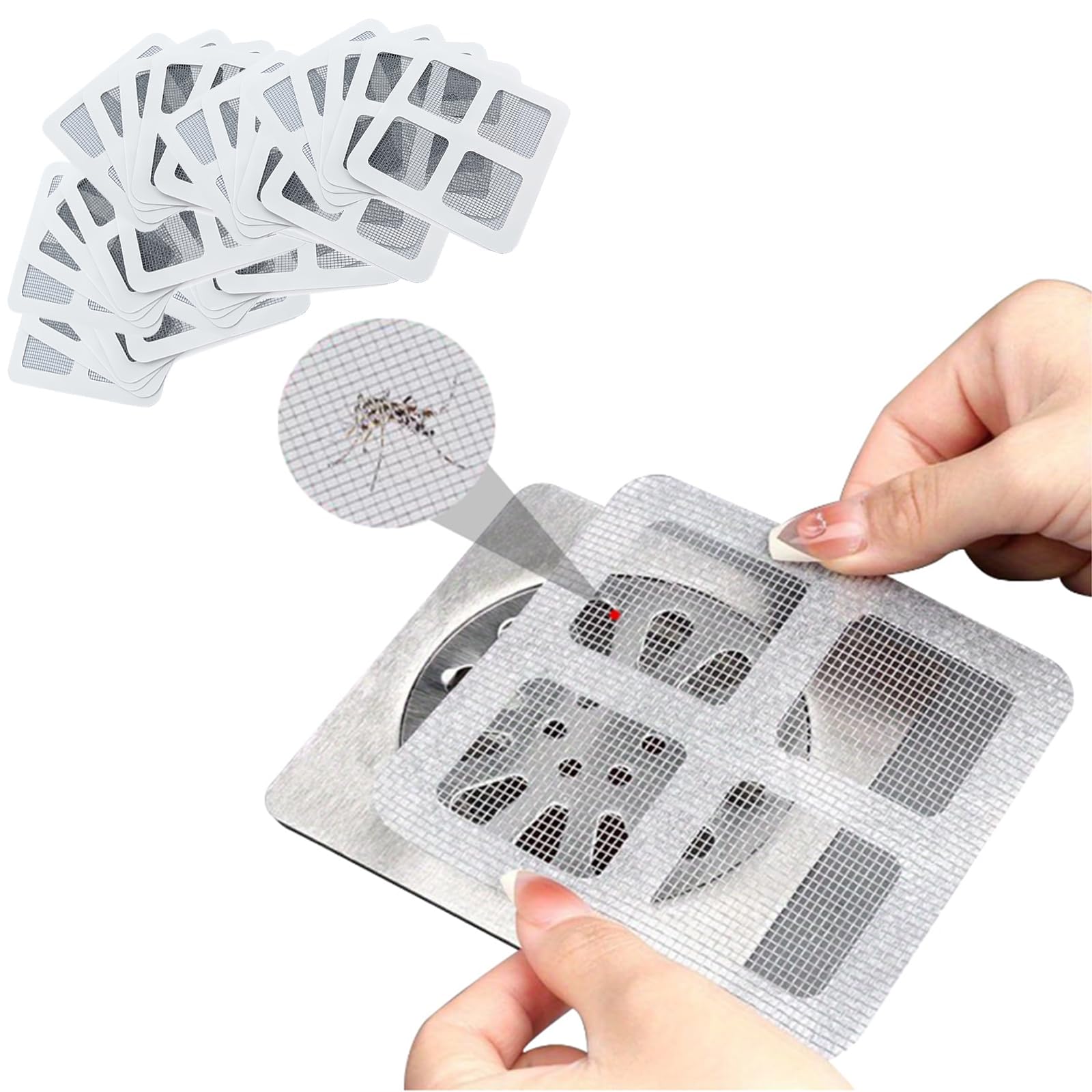 Sink Strainer, Drain Guard Mesh (Pack of 40), Disposable Self Adhesive Mesh Roll for Drain, Waterproof Mesh Stickers Shower Hair Catcher for Bathroom Drain Bathroom Accessories for Sink, Bath (B0D48TMHS2) Amazon Price History, Amazon Price Tracker