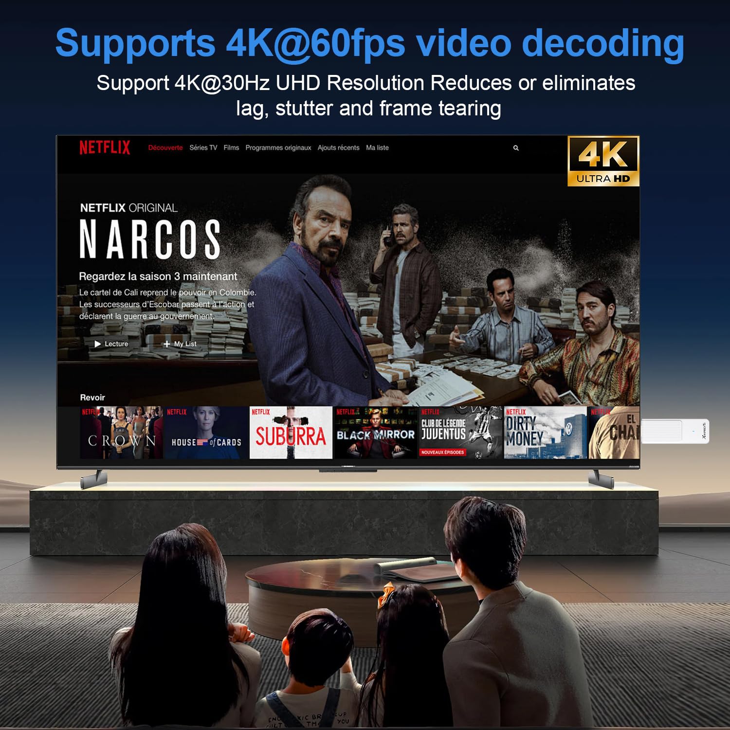 Android TV Stick 14.0 Neuestes 2026 4K Ultra HD TV-Stick Box 2 GB RAM 16 GB ROM RK3518 CPU Unterstützt 2,4/5GHz WiFi 6 BT 5.0, HDR10 Smart Streaming Media Player mit Assistant Sprachfernbedienung Weiß