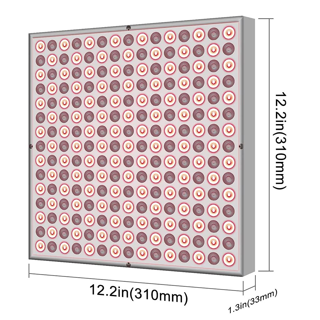 225 LED Lámpara de Calor Luz Infrarroja-Dispositivo de Terapia de Luz Roja de 45 W-Luz Roja de 660 NM y Luz Infrarroja Cercana de 850 NM -para Rostro,Cuerpo,Antienvejecimiento,Alivio del Dolor