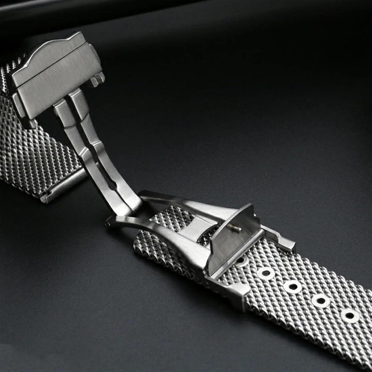 HERMANN STAIB　シルバーメッシュベルト　20mm HERMANN STAIBシルバーメッシュベルト20mm 時計ベルト バンド HERMANN