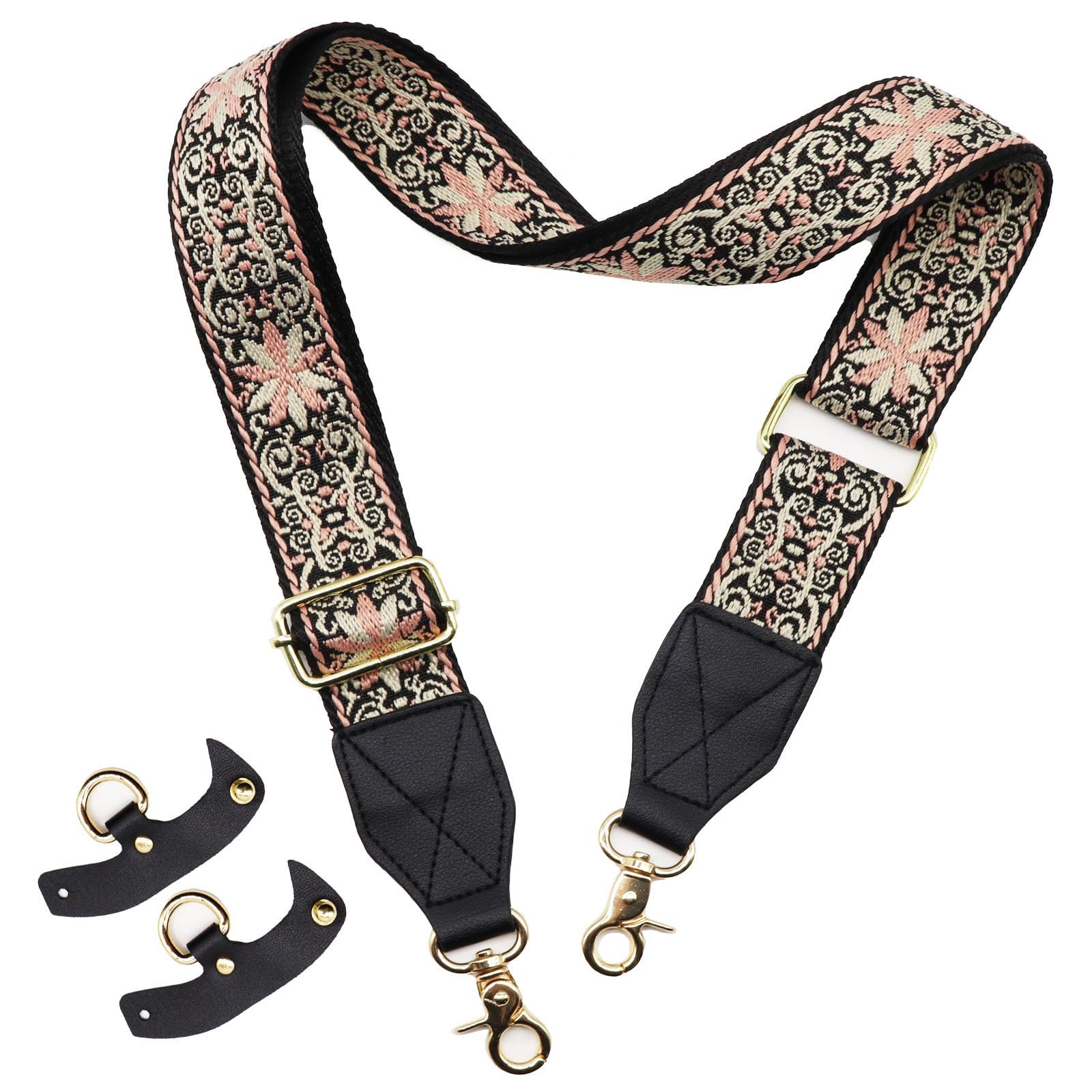 LEMEDE Purse Strap Replacement Crossbody 1.5" Wide Shoulder Strap Adjustable Straps Handbag Strap Replacement Belts