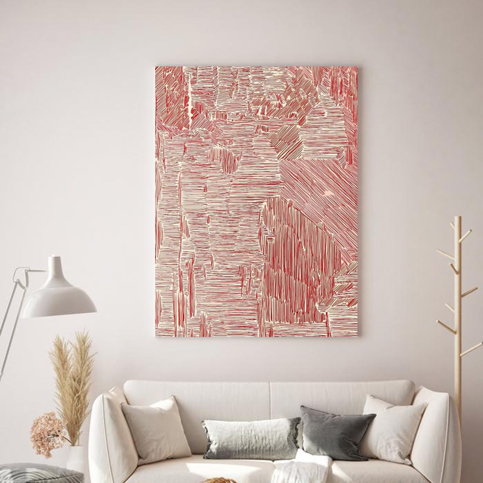 Peinture à l'huile fait main pour salon moderne : sublimez votre décoration murale luxe