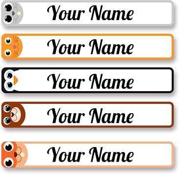 100 Pcs Personalised Stickers Labels for Kids School Stuff Waterproof, Custom School Name Stickers for Travel, Water Bottles, Lunch Boxes