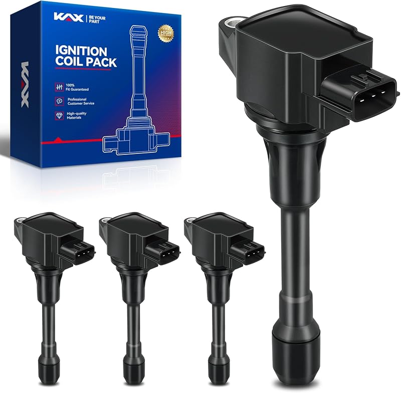 Bobinas de ignição KAX UF549 para Nissan, Infiniti, Chevrolet e Suzuki – Kit com 4 unidades