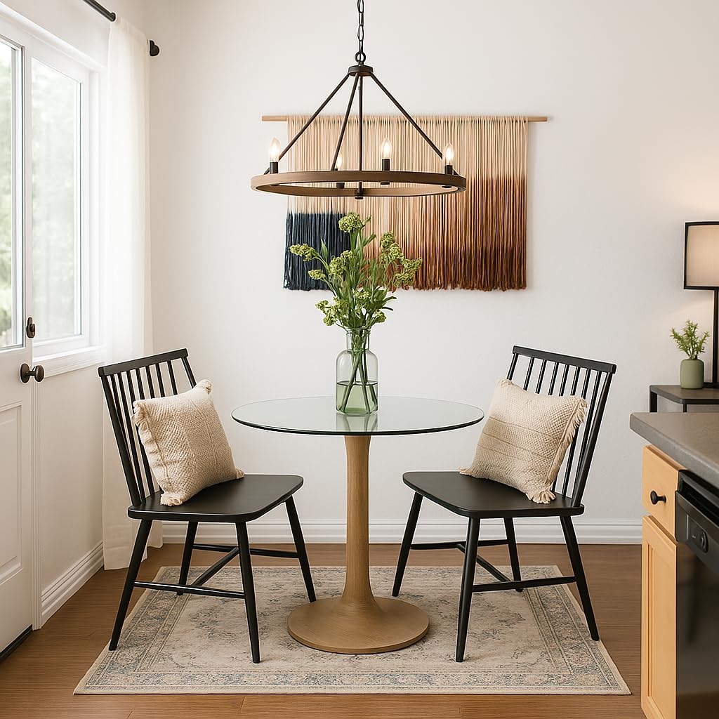 Audio-Visual Direct 36" Tempered Glass Table Top with Rounded Edge 5/16" Thick