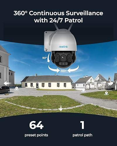 Miniatura 3 de Reolink Cámaras PTZ para seguridad del hogar sistema de cámara de seguridad para exteriores de 5 MP seguimiento automático zoom óptico 5X detección