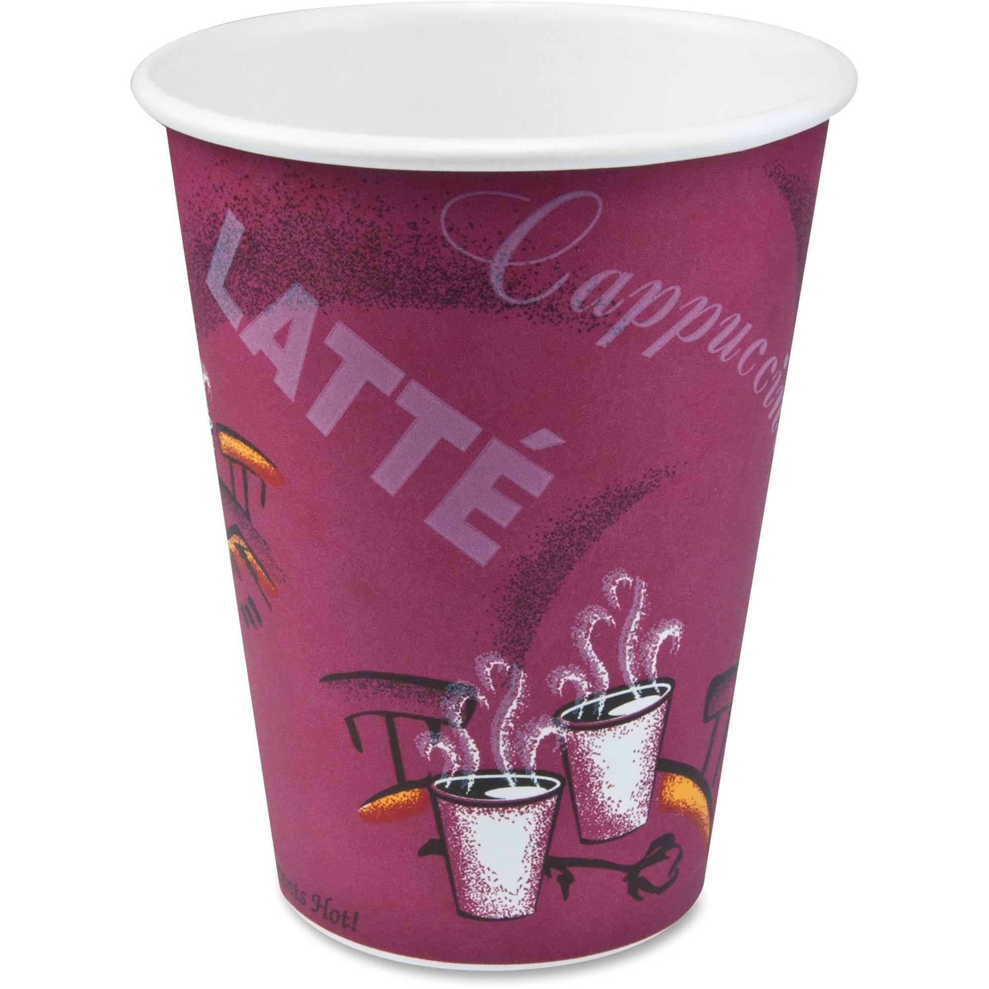 Solo 412SIN-0041 12 oz Bistro SSP Paper Hot Cup (Case of 1000)