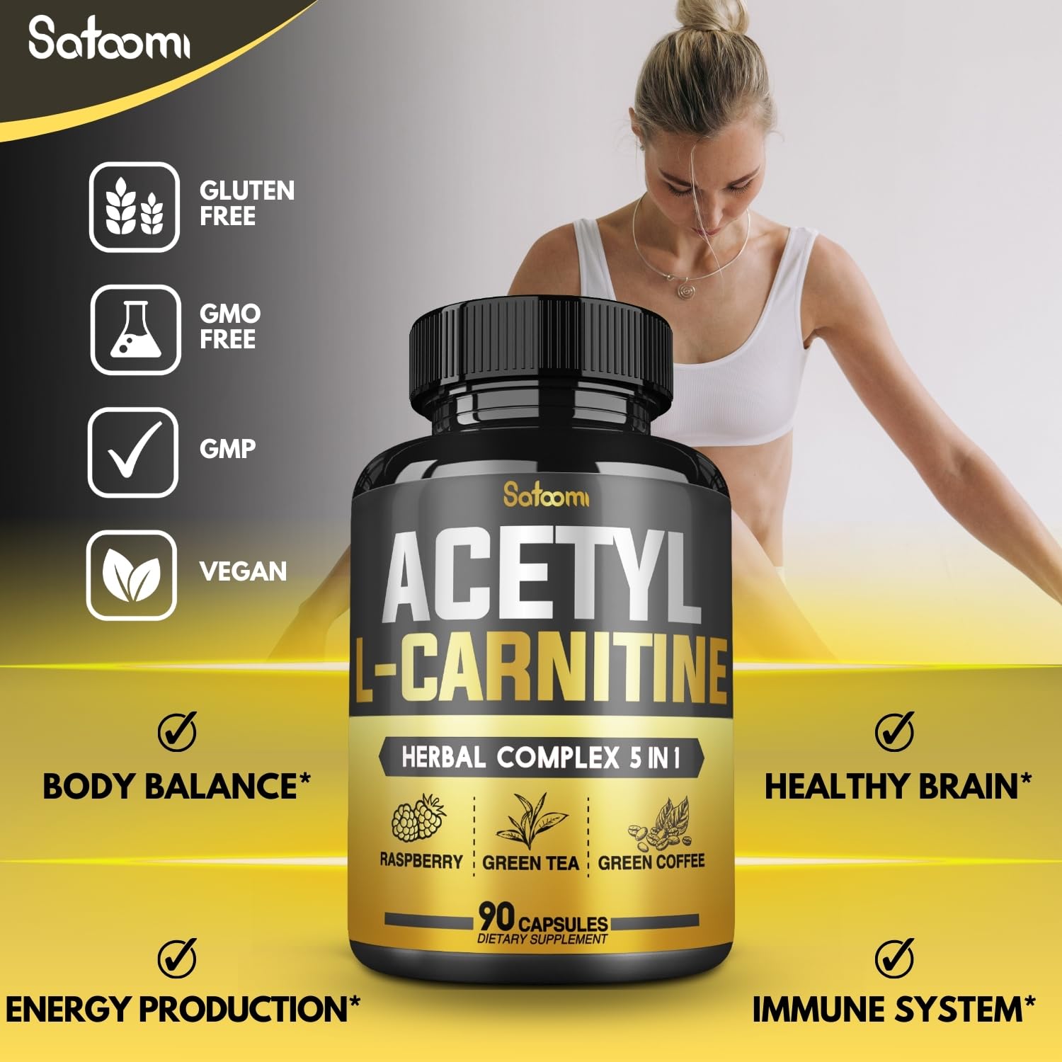 5in1 Acetyl L Carnitine Complex Capsules 2600mg Daily Body Brain |  Desertcart Brunei