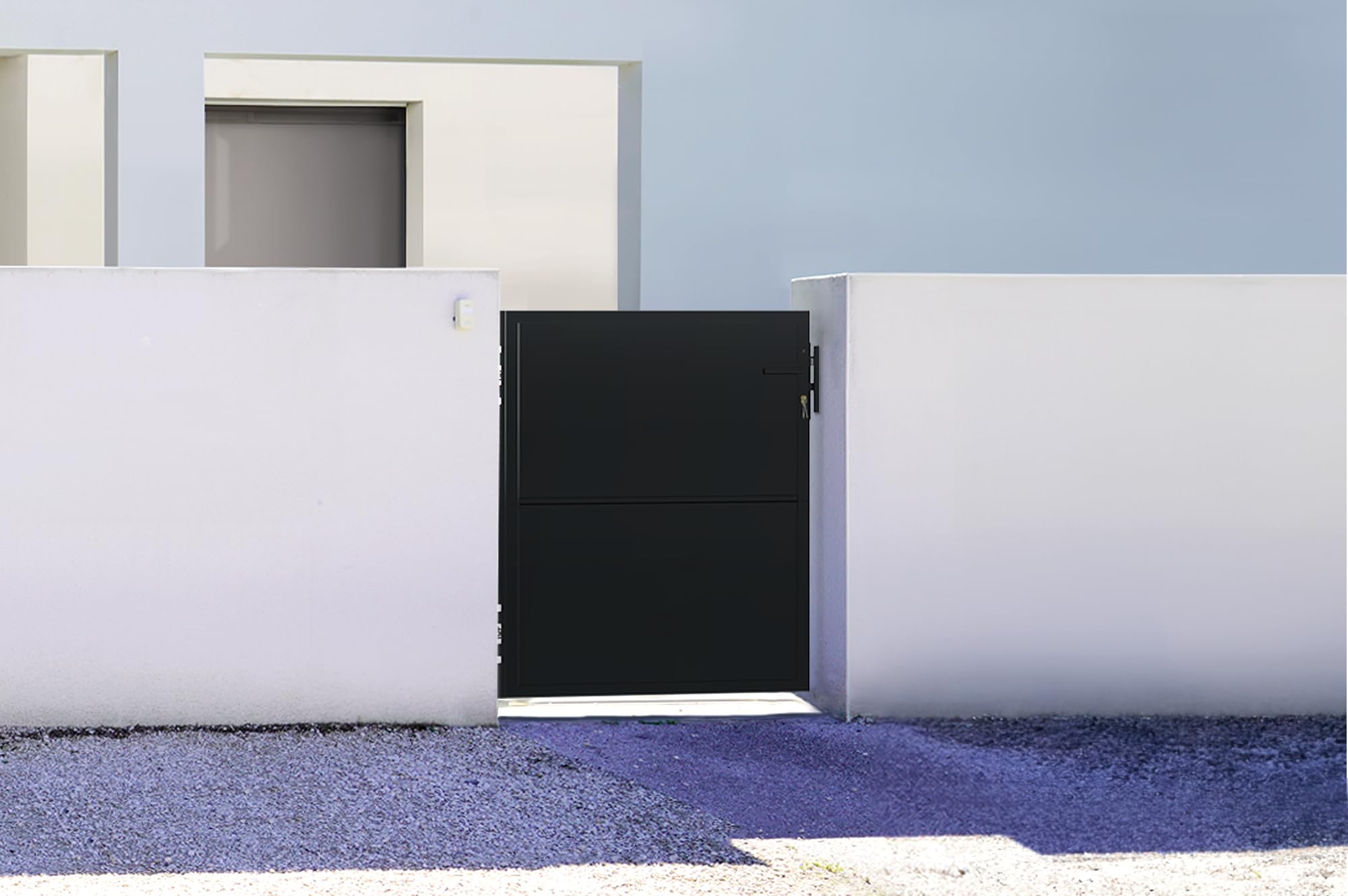Portillon acier 1M NALI H.120cm Noir mat